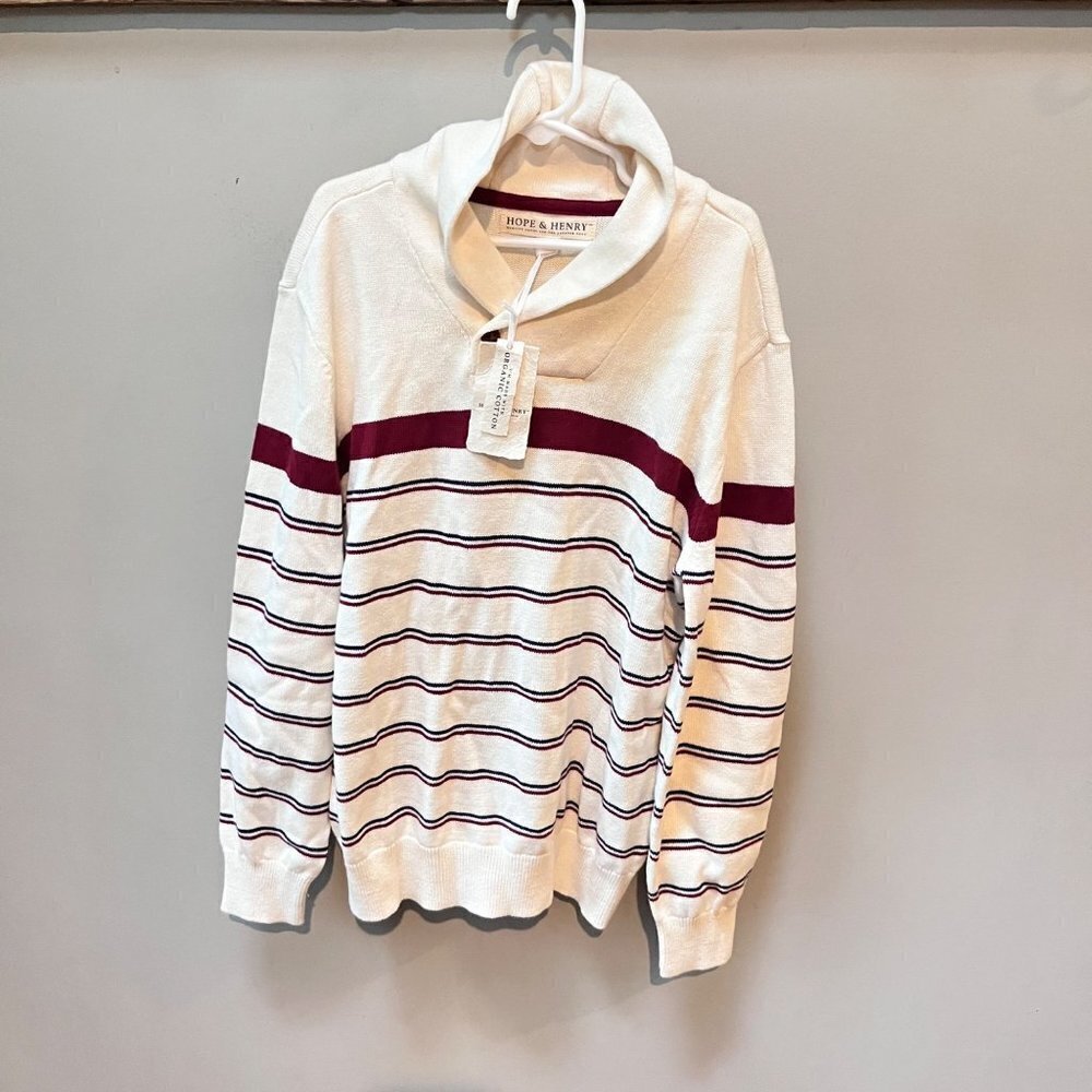NEW Hope & Henry Boys Organic Cotton Sweater-‎ Size L